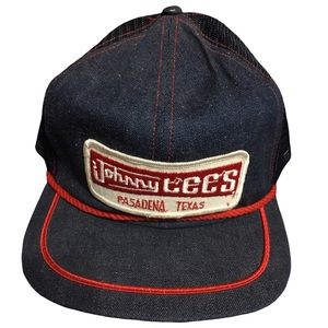 Vtg Snap Back Johnny Lees Pasadena Texas truckers cap/hat